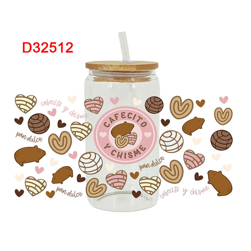 Wholesale Colorful Picnic  16oz Cup UV DTF Wraps