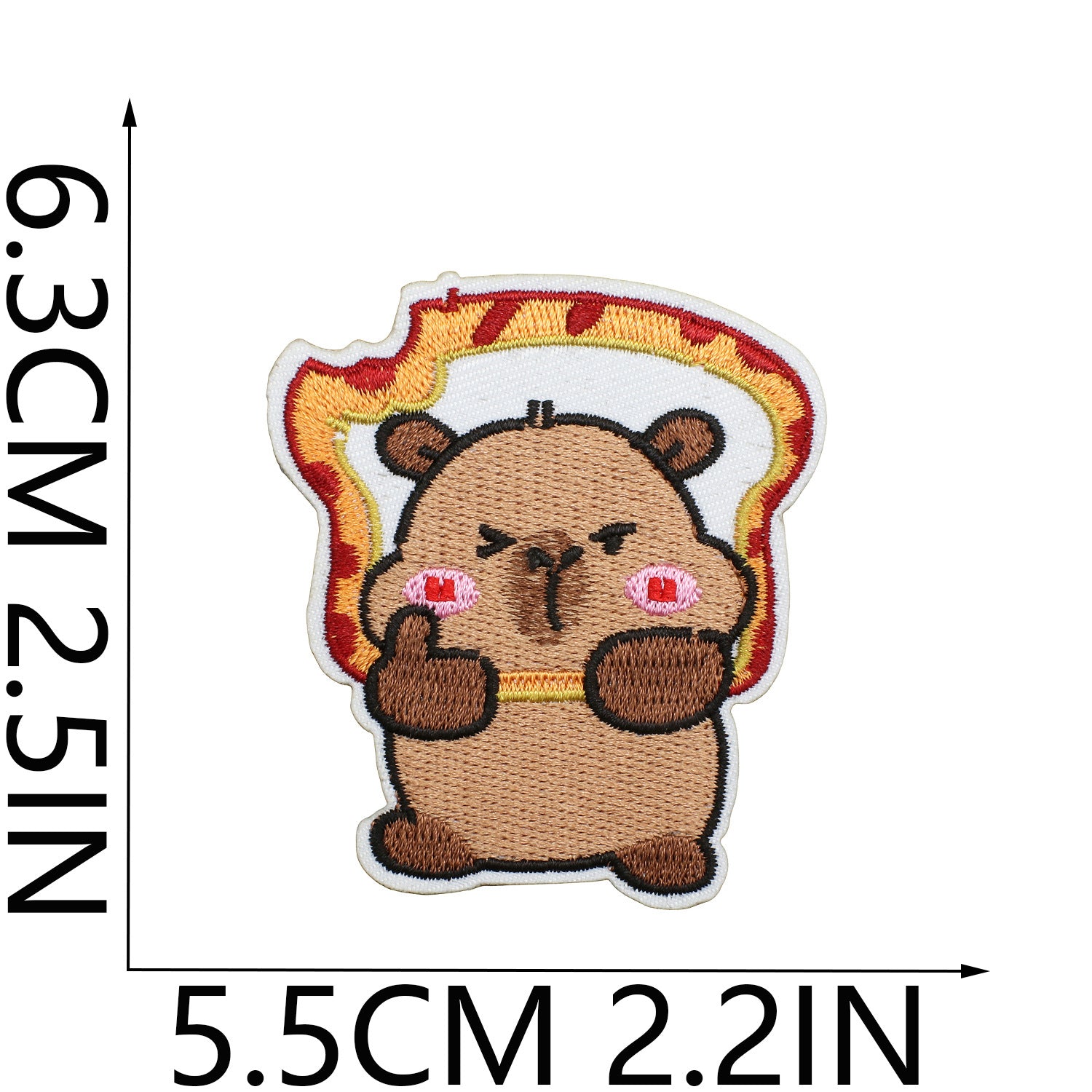 Wholesale Cartoon Capybara Embroidered Patch Decorative Accent For Clothing Stylish Gift For Boutique Resale