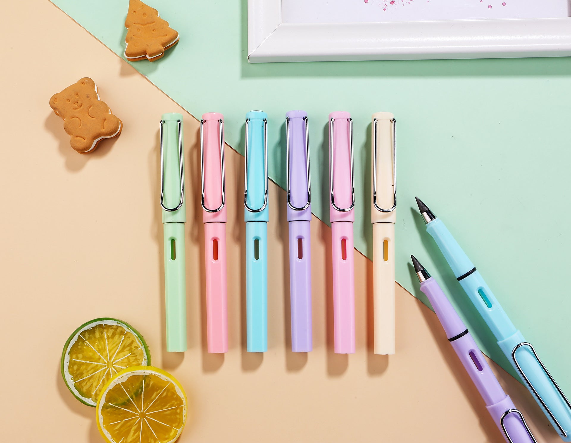 Wholesale Plastic Macaron Eternity Pencils
