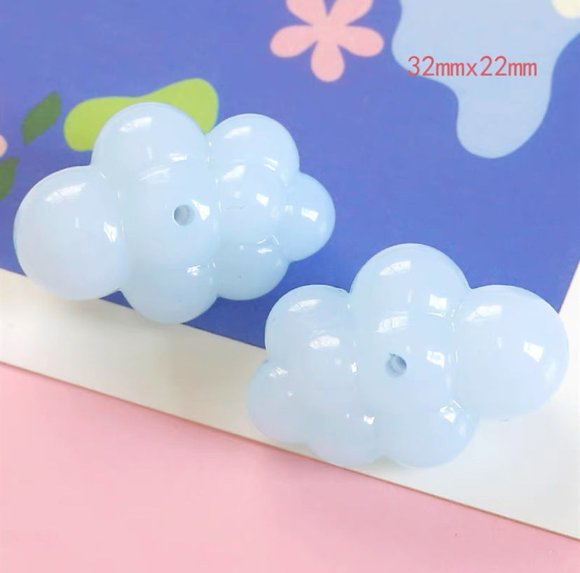 Wholesale Acrylic Colorful Cute Cloud Beads
