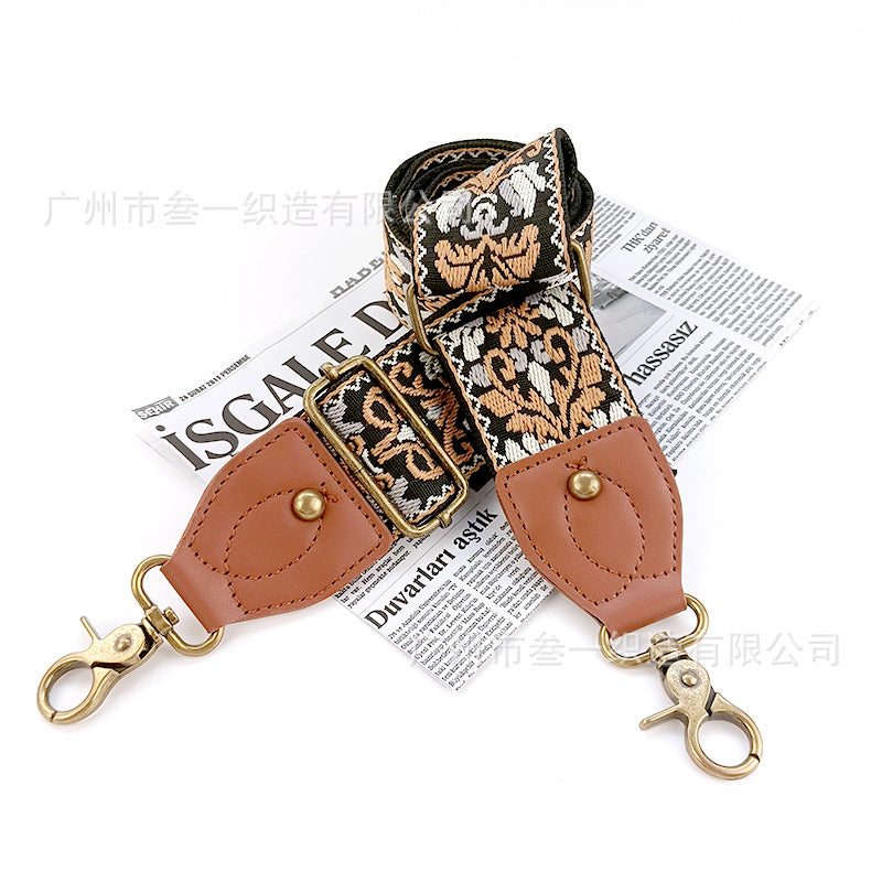 Wholesale Retro Jacquard Ethnic Style Adjustable One-shoulder Crossbody Strap