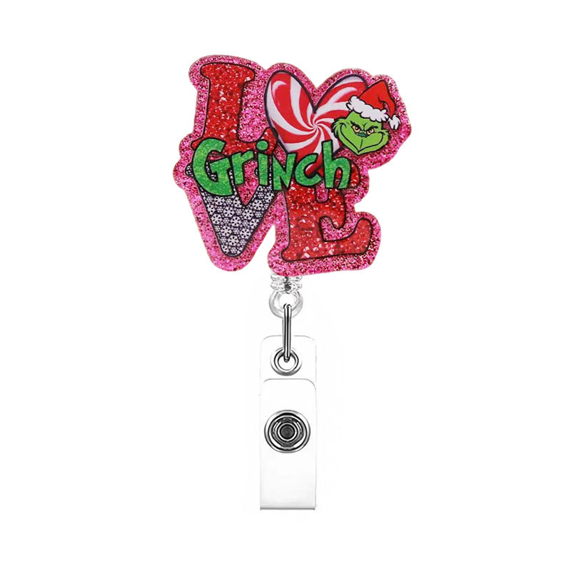 Wholesale Christmas cartoon gift Badge Reels