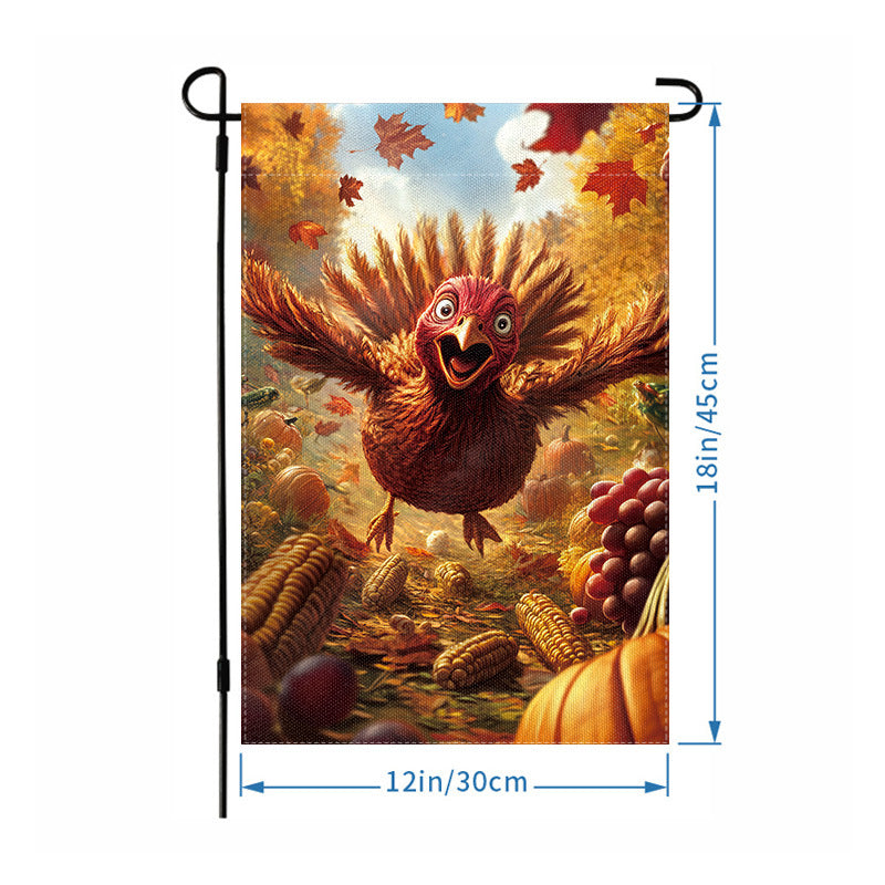 Wholesale Thanksgiving Garden Flag Hanging Flag Party Atmosphere Garden Flag