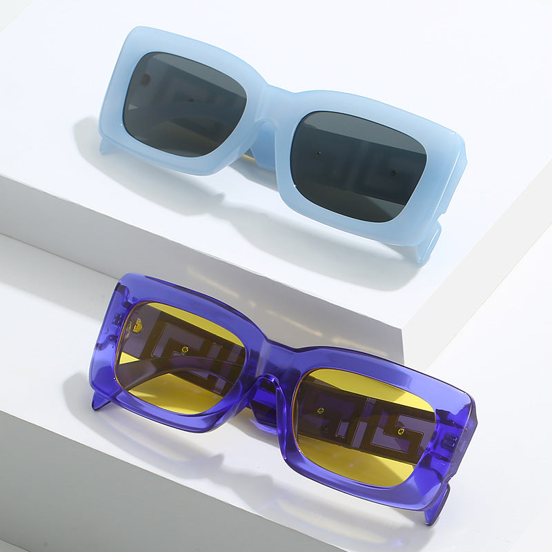 Wholesale Square Frame Fashion Simple Versatile Sunglasses