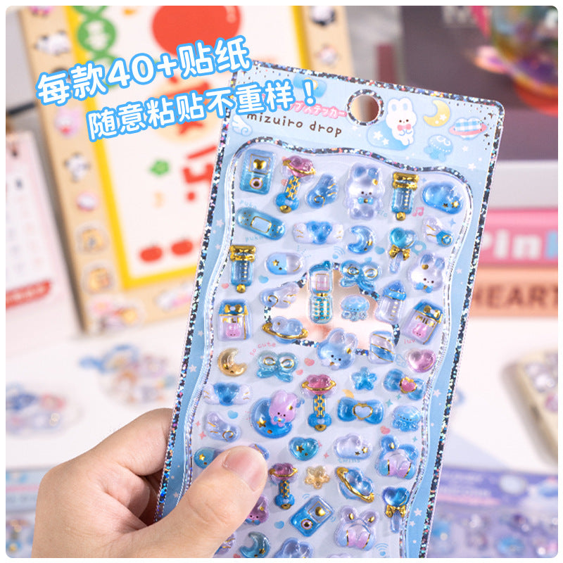 Wholesale Cute cartoon pet relief stickers 3D Stickers