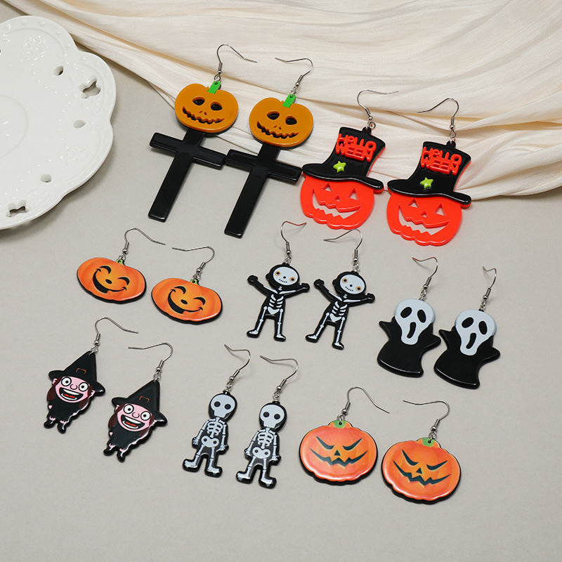 Pendientes acrílicos de Halloween Collection de Halloween al por mayor