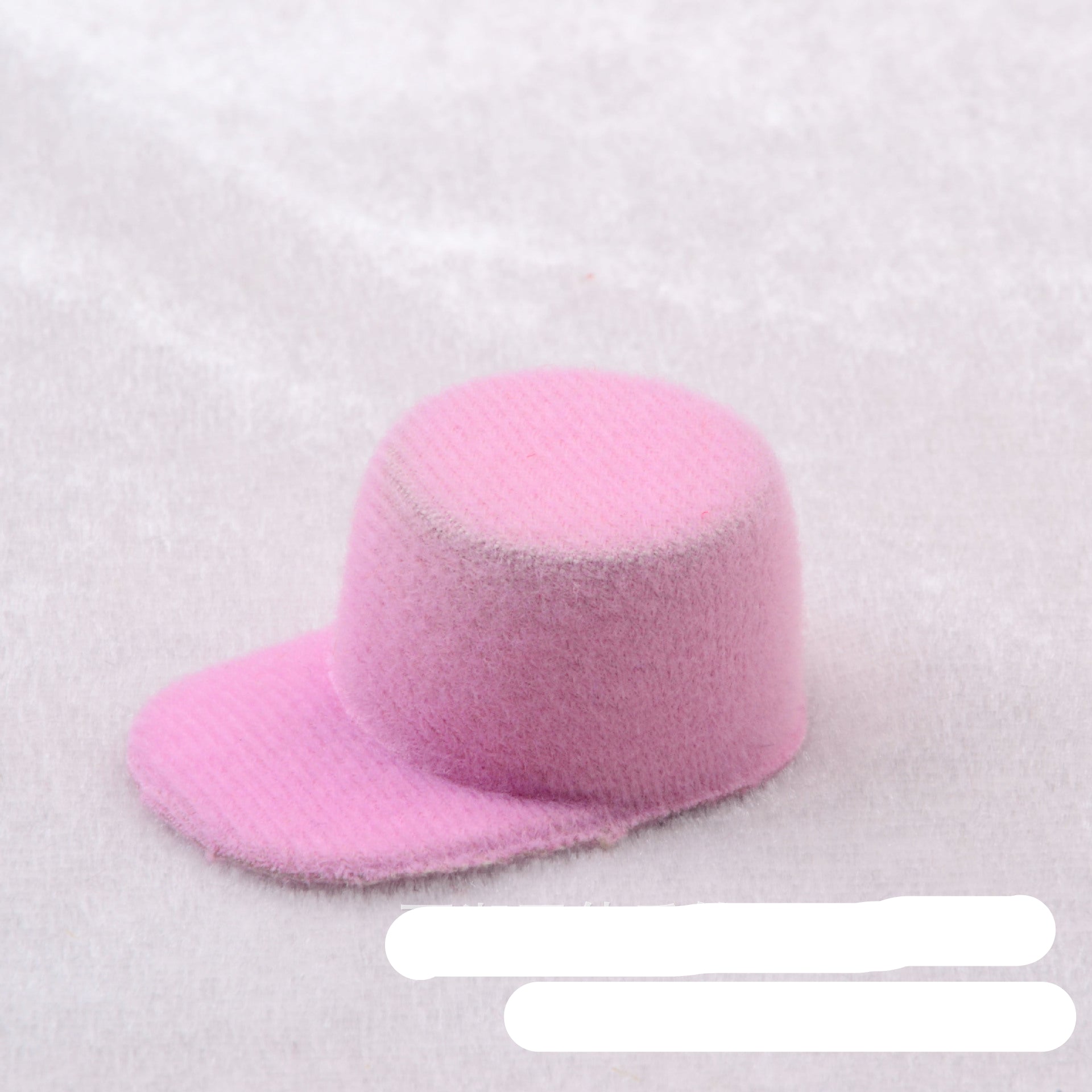 Wholesale Mini flannel baseball cap doll props small size peaked cap diy headwear hairpin accessories decorative cap