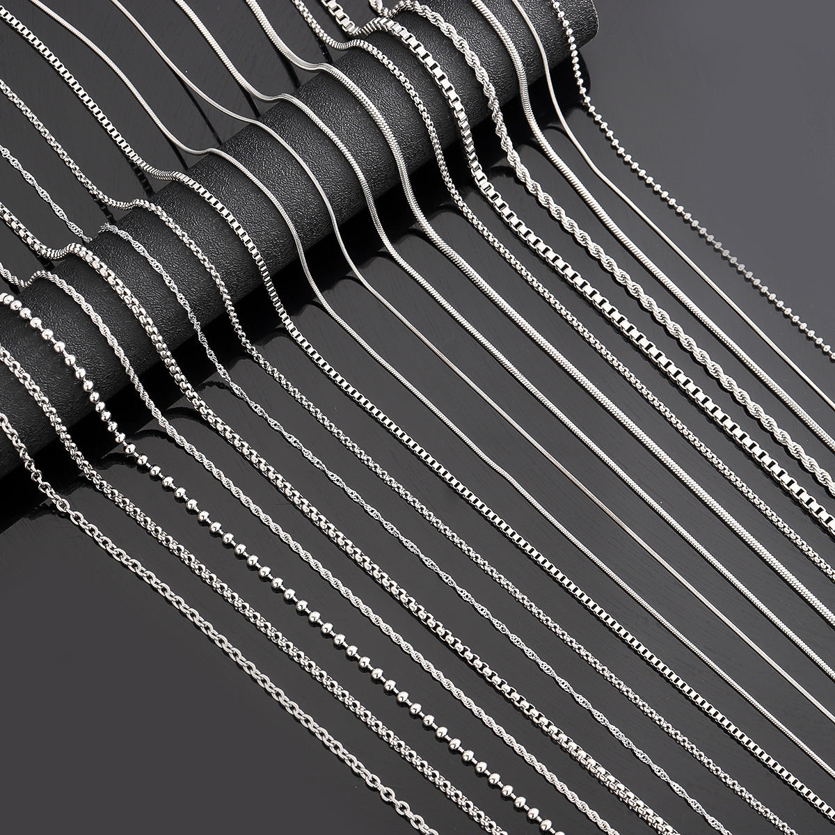 Wholesale stainless steel chain men's Joker DIY clavicle chain pendant accessories