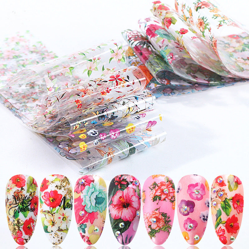 Wholesale 3pcs/pack  nail art starry sky paper ins animal pattern snake print leopard print 10 bags