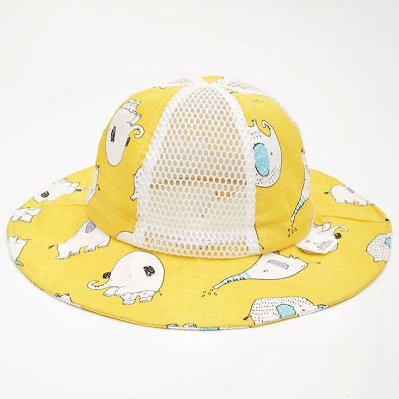 Wholesale Cotton Mesh Kids Bucket Hat