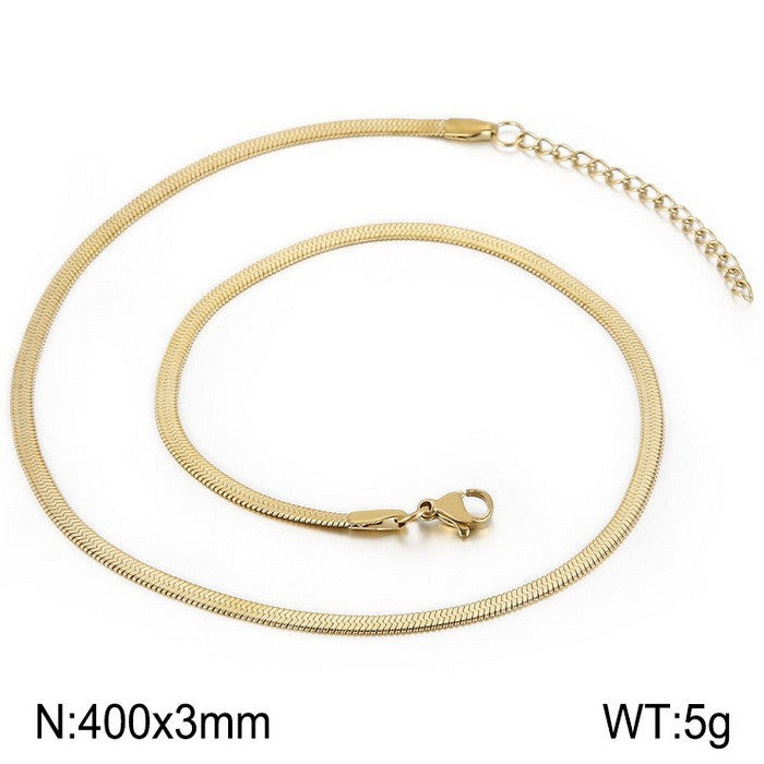 Wholesale personalized blade titanium steel necklace bracelet