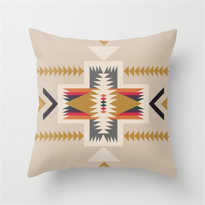 Wholesale Aztec Printed Ethnic Style Linen Pillowcases