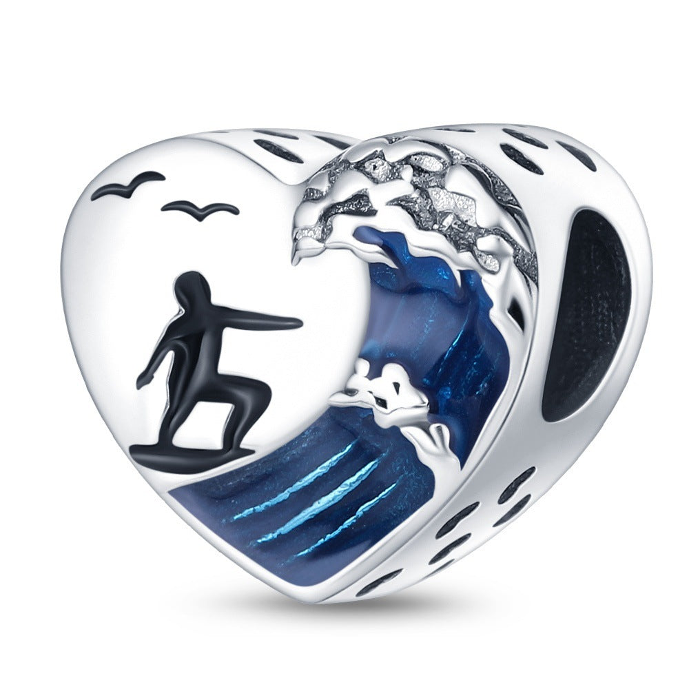 Wholesale Flowers fruits animals diverse hearts silver plated Charms