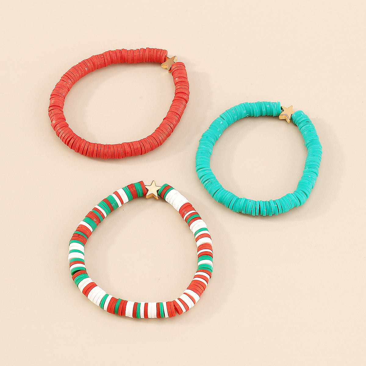 Wholesale Soft Pottery Pentagram Stretch Bracelet