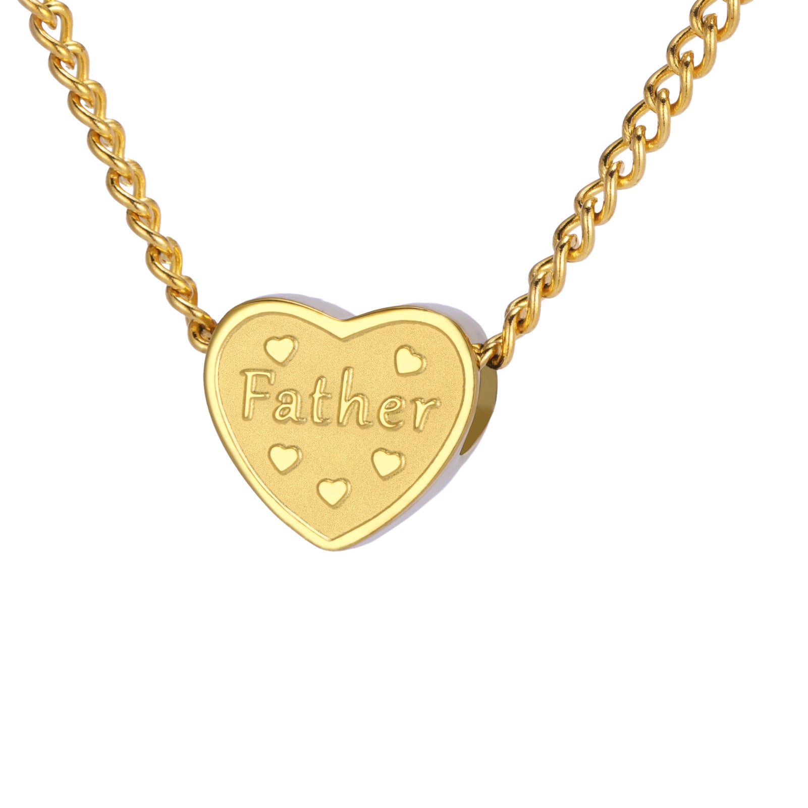 Wholesale Cross-border hot-selling stainless steel cut titanium steel love necklace