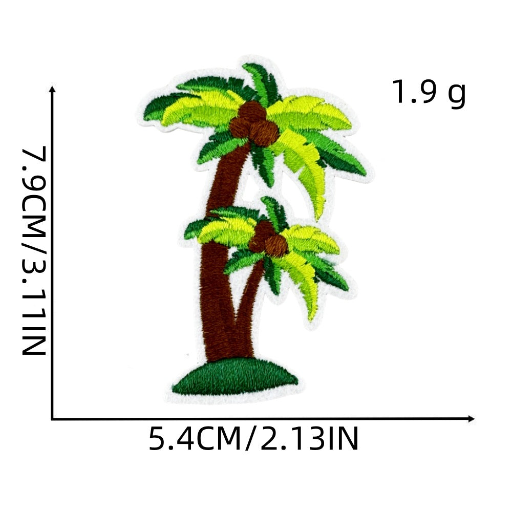 Wholesale DIY Embroidery Patch Cute Hawaiian Party Hat Clothes Decoration FS