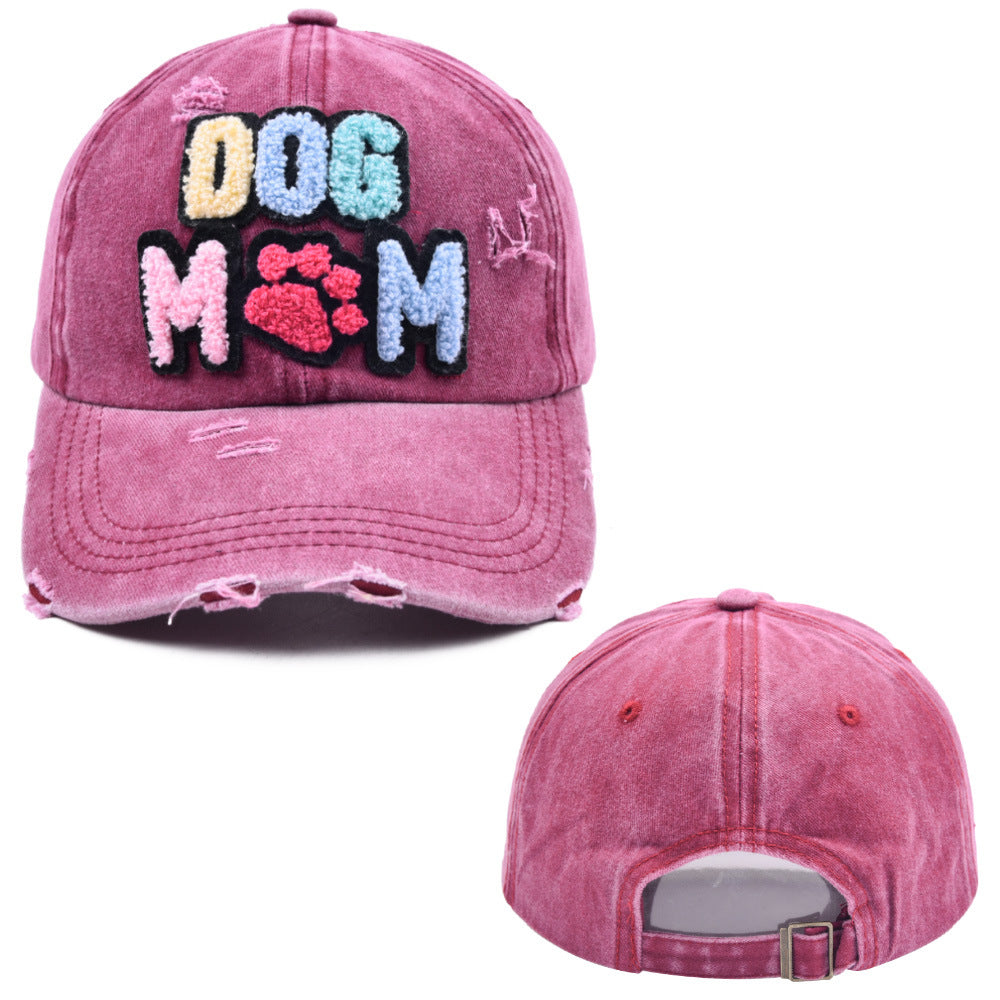 Wholesale Cotton Embroidered Letters DOG MAMA Baseball Cap