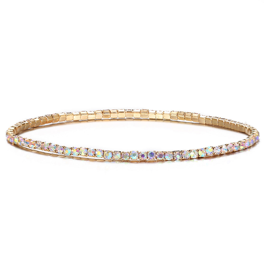 Wholesale Fancy Color Diamond Multicolor Stretch Bracelet