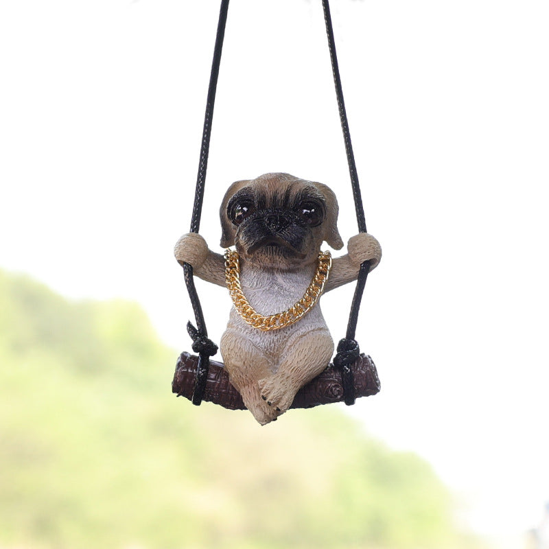 Wholesale Resin Puppy Car Pendant
