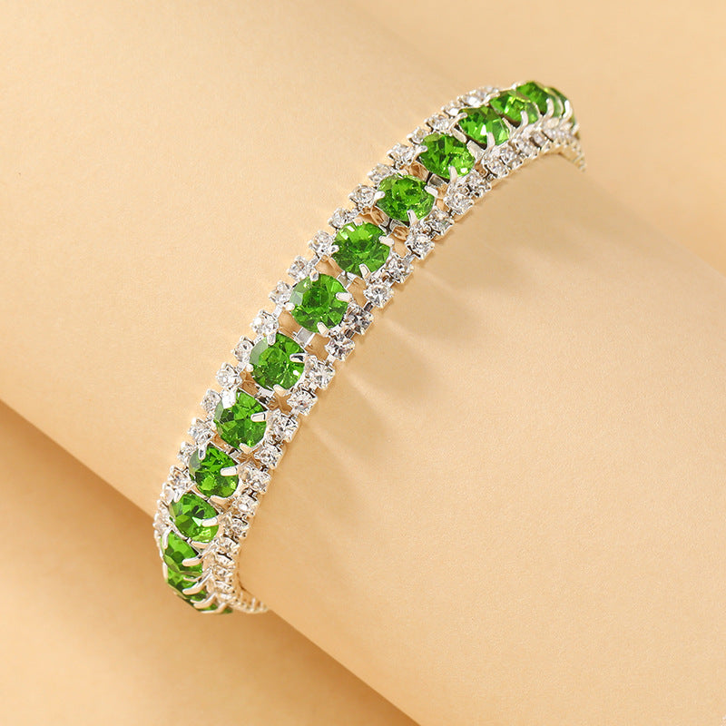 Wholesale Multicolor Crystal Bohemian Alloy Bracelet