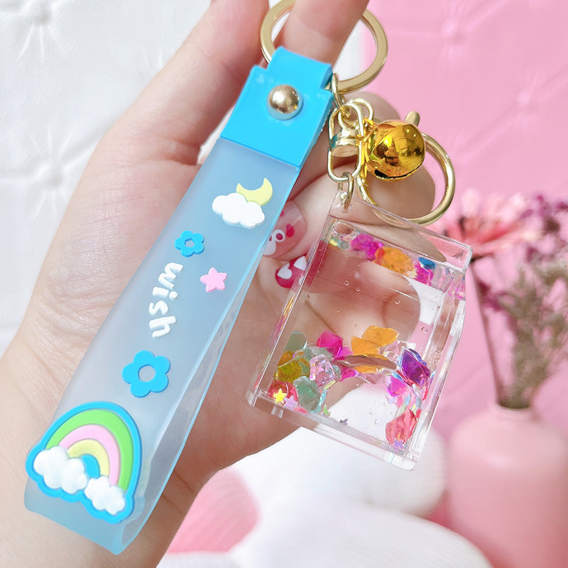 Wholesale Acrylic Oiled Gypsophila Keychain