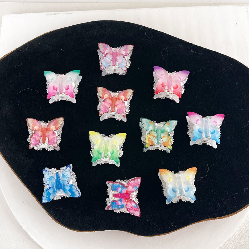 Wholesale 20pcs Simulated Colorful Butterfly Focal Beads