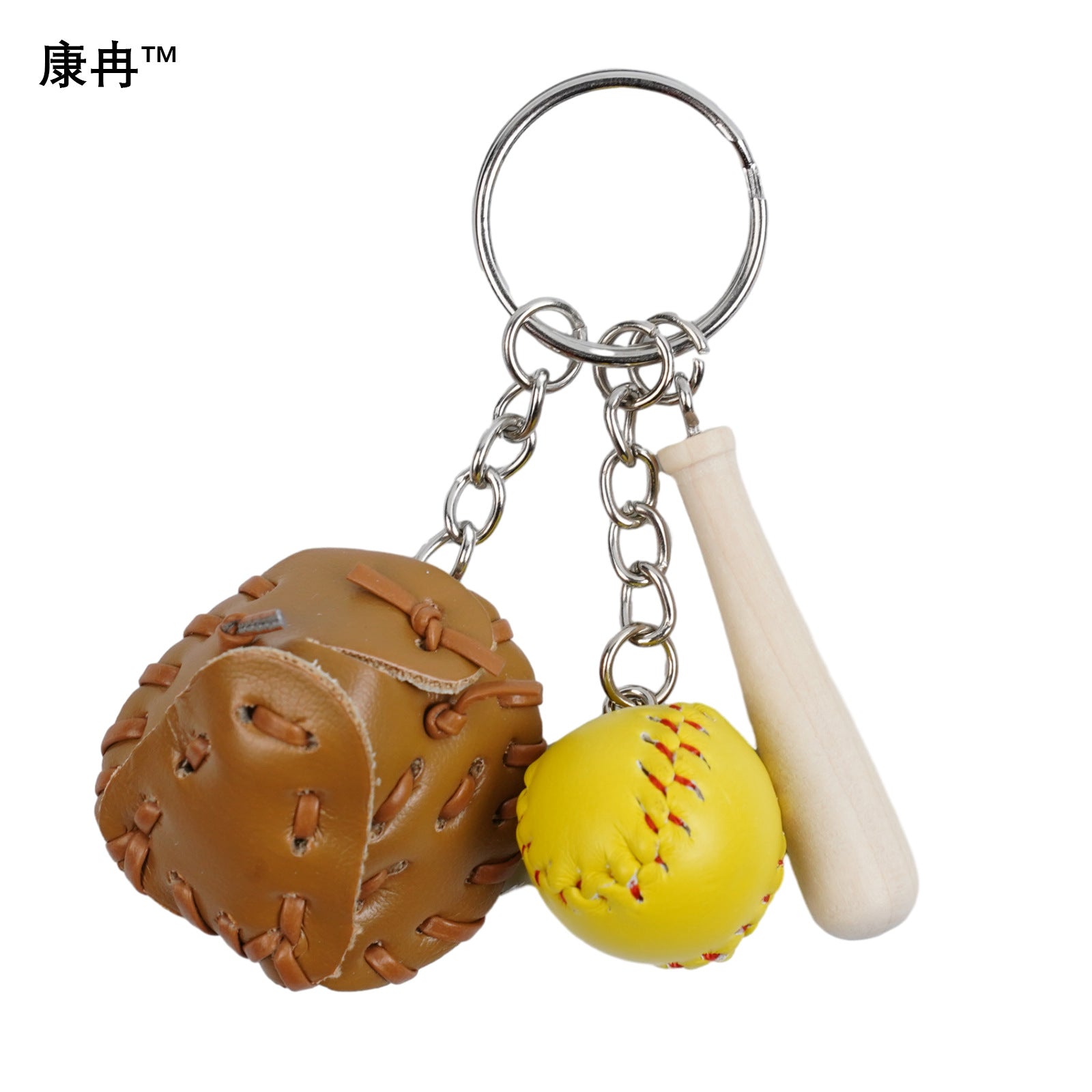 Wholesale Mini Cross-border Explosions Baseball Keychain Bag Pendant Softball Gloves Softball Baseball Pendant