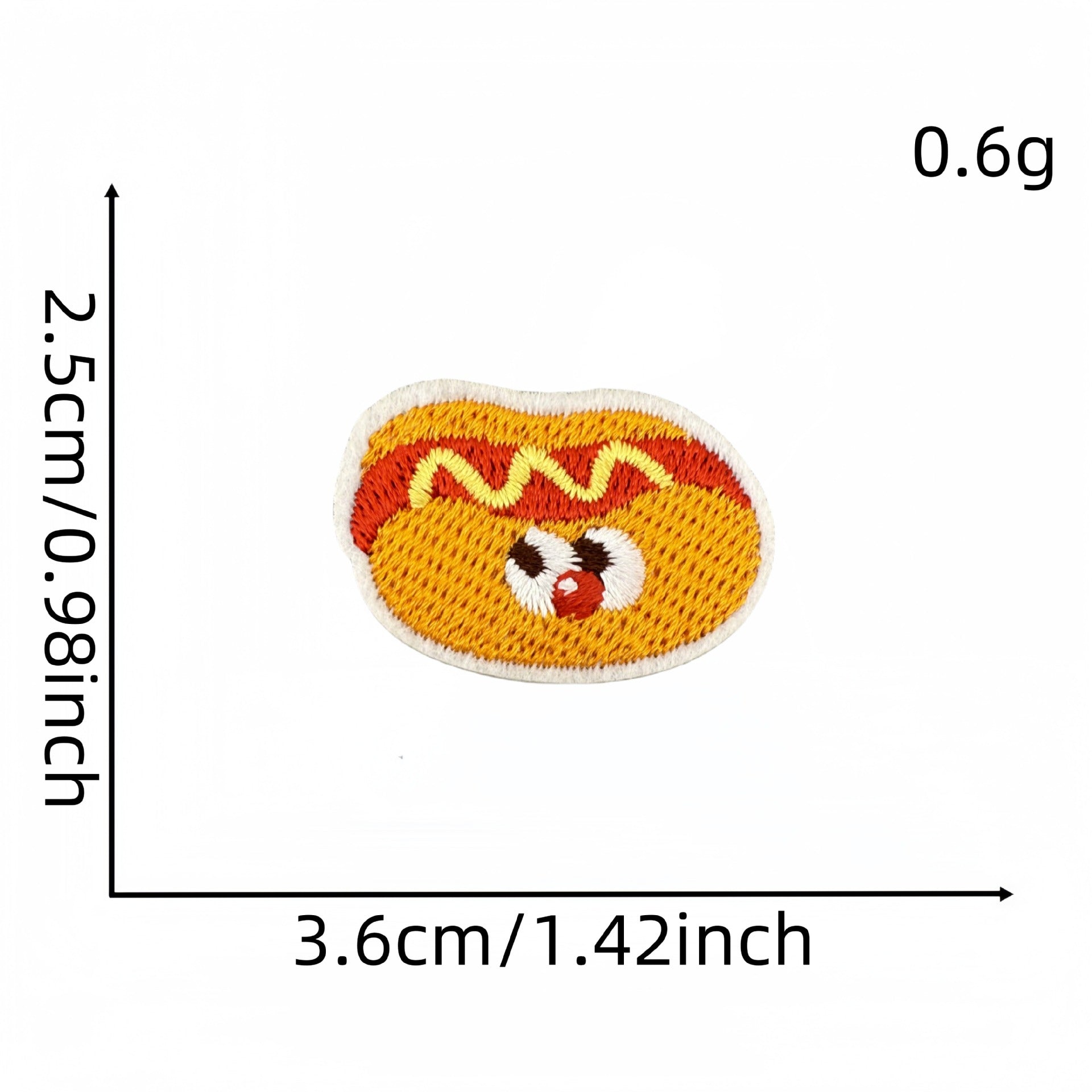 Wholesale Fashion Cartoon Food Embroidered Cloth Patches Cute Milk Tea Bread Design Sew On Decorative Clothing Accessory