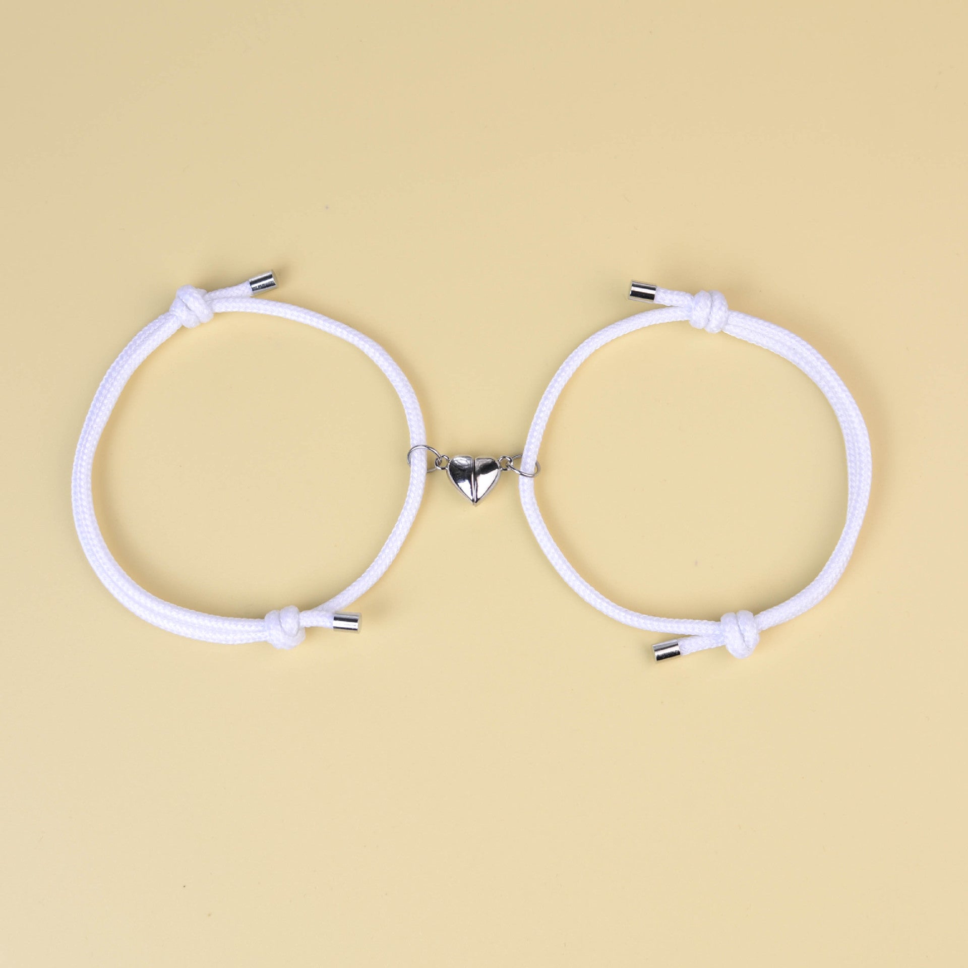 Wholesale Luminous  Magnet Suction Couple Woven Bracelet