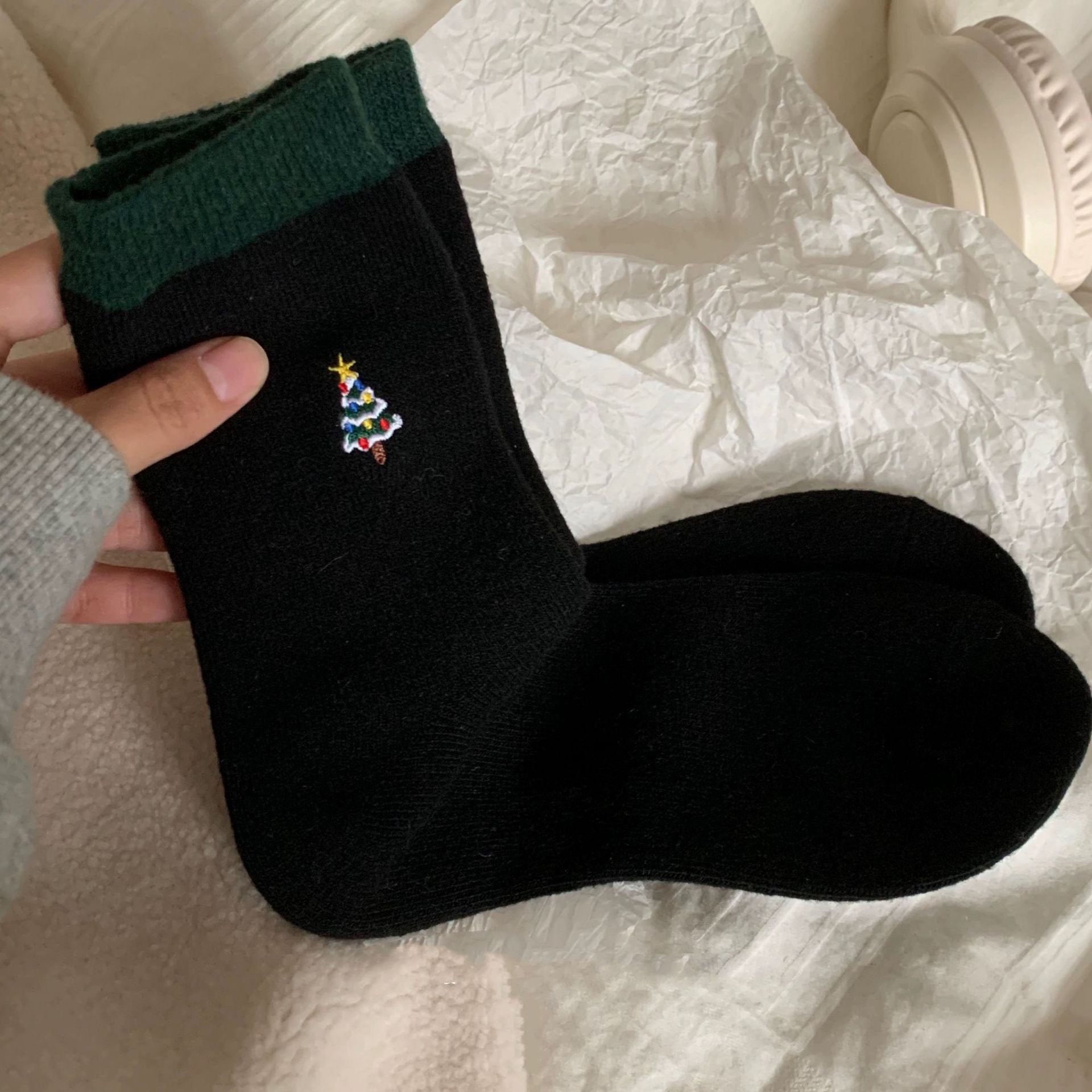 Wholesale Wool New Year Christmas Autumn and Winter Thick Warm Couple Socks