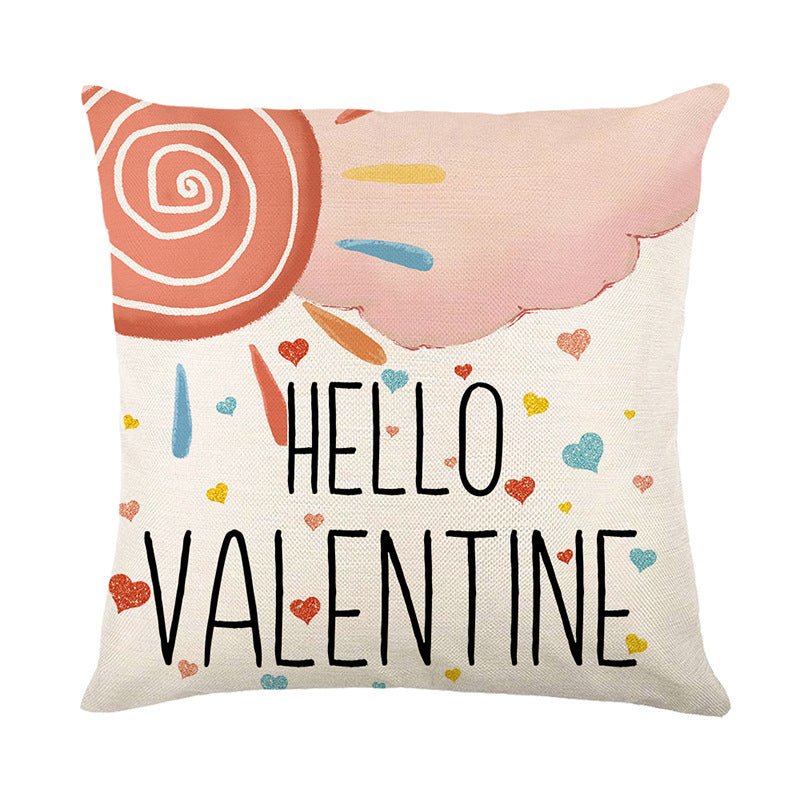 Wholesale Valentine's Day Printed Polyester Pillow Covers