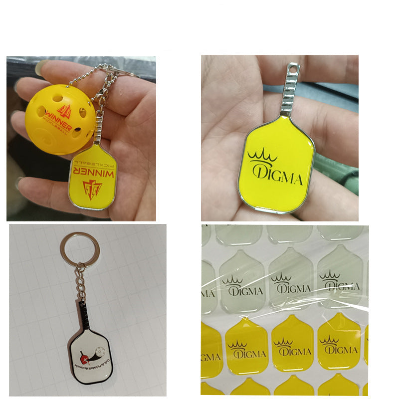Wholesale Pickleball Racket Keychain Sports Pendant