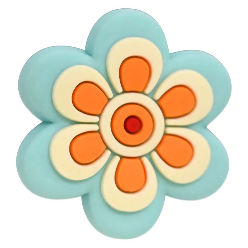 Wholesale Random 100pcs Colored Flower Shaped Focal Beads