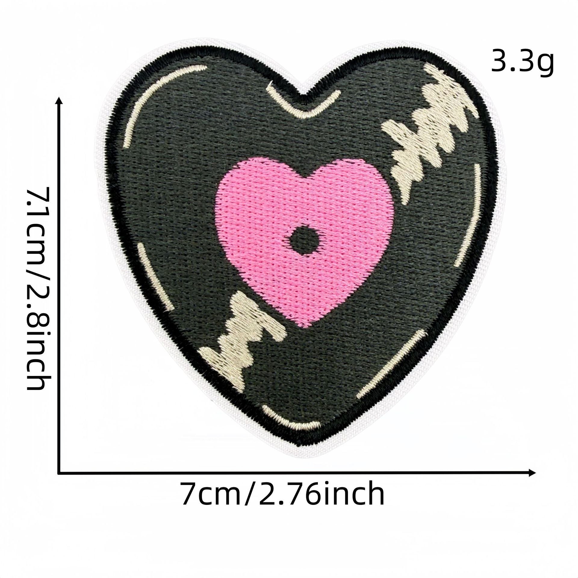 Wholesale Y2K Black Pink Urban Cool Embroidered Patch Set 27Pcs Skull Heart Butterfly DIY Decorative Patches For Clothes Bags Fashion Accessory Gift Resale