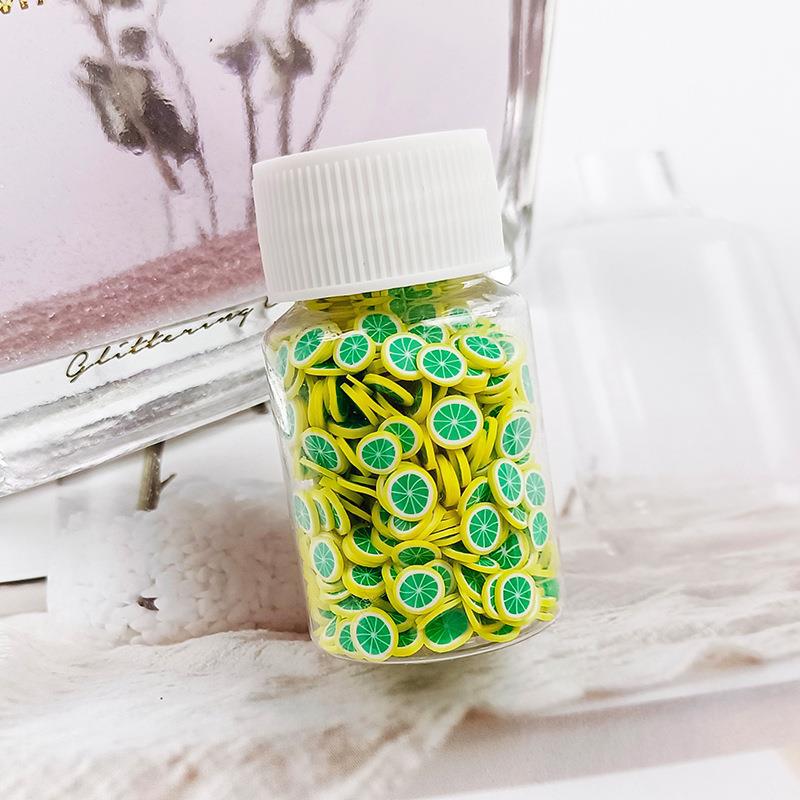Wholesale Fruit clay slices 20ml small bottle 15g