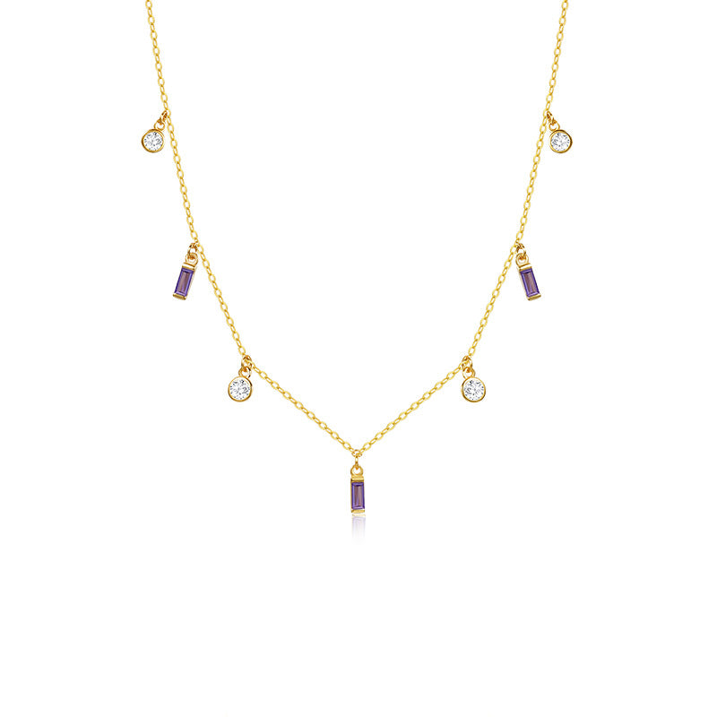 Wholesale Geometric small square necklace