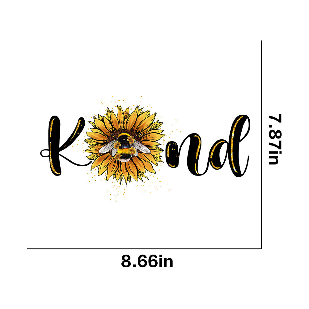 Wholesale 10pcs Butterfly and sunflower print UV DTF Ready to Press Transfers Wraps