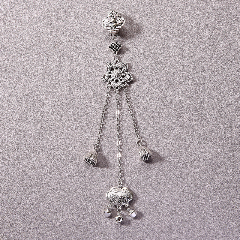 Wholesale Bell Tassel Chinese Style Plum Blossom Fan Cheongsam Pendant