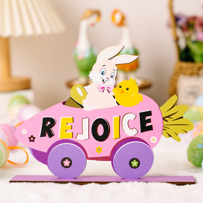 Wholesale Easter Rabbit Letter Wooden Decorations