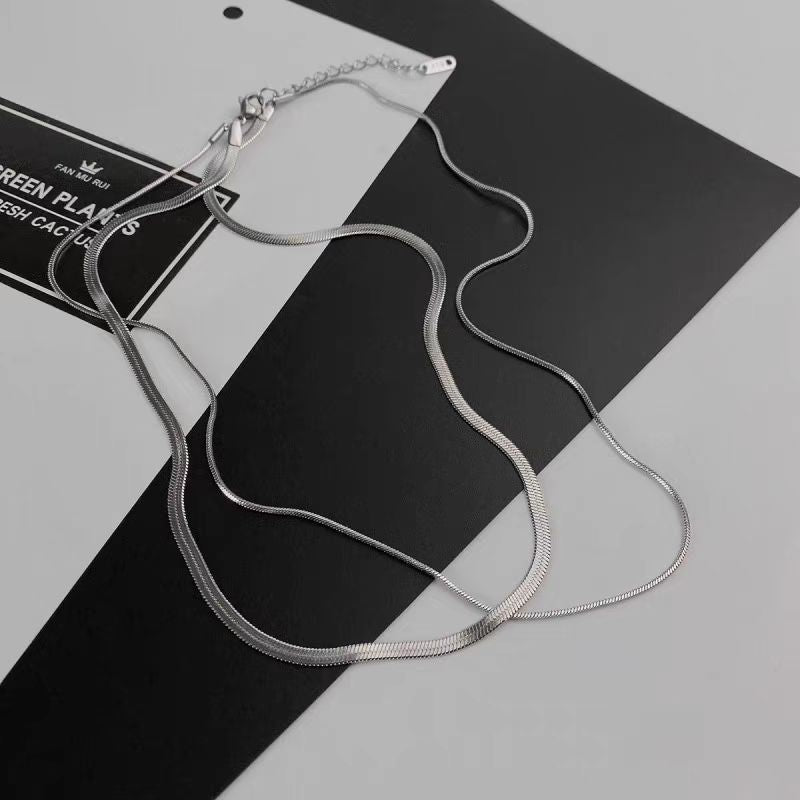 Wholesale Double layered necklace clavicle chain