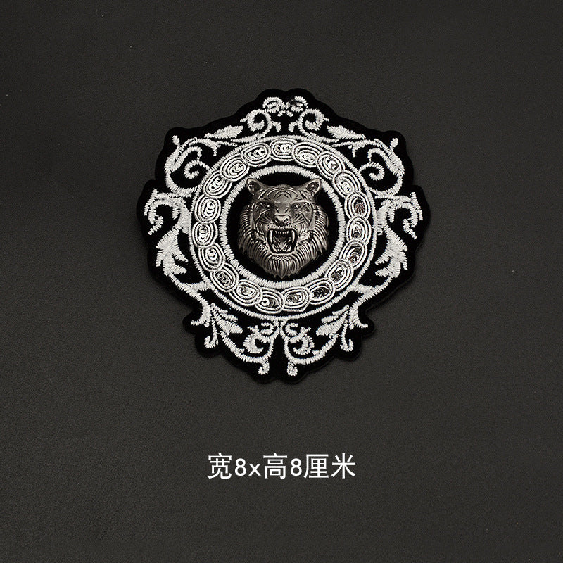 Wholesale Chic 3D Embroidered Badge Brooch For Suits ets Bags Fashion Accessory Boutique Resale