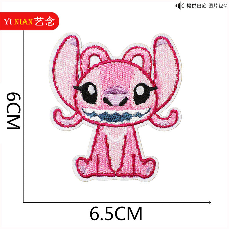 Wholesale Pink and Blue Cute Cartoon embroidery cloth stickers  patch OLY Exclusive