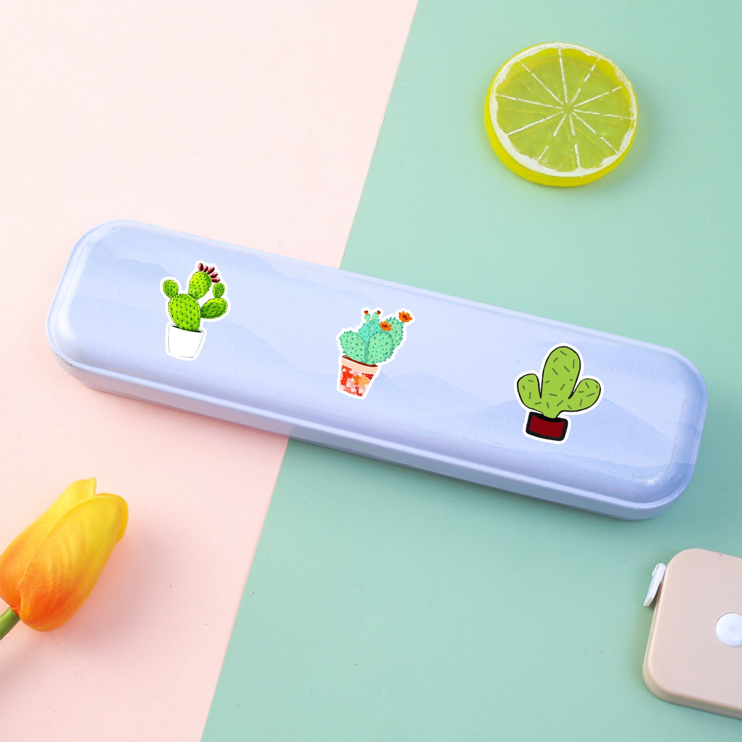 Wholesale 50pcs small fresh cactus graffiti stickers