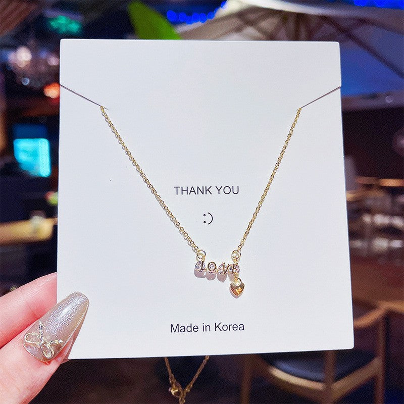 Wholesale Titanium Steel Necklace Women's All-match Sweet Chain Accessories