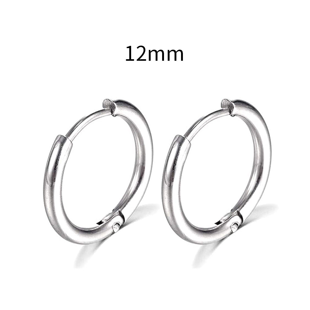 Wholesale Creative Design Stainless Steel Circular Earrings