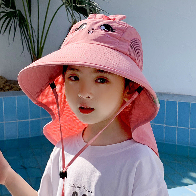 Wholesale Polyester Kids Summer Sun Protection Bucket Hat