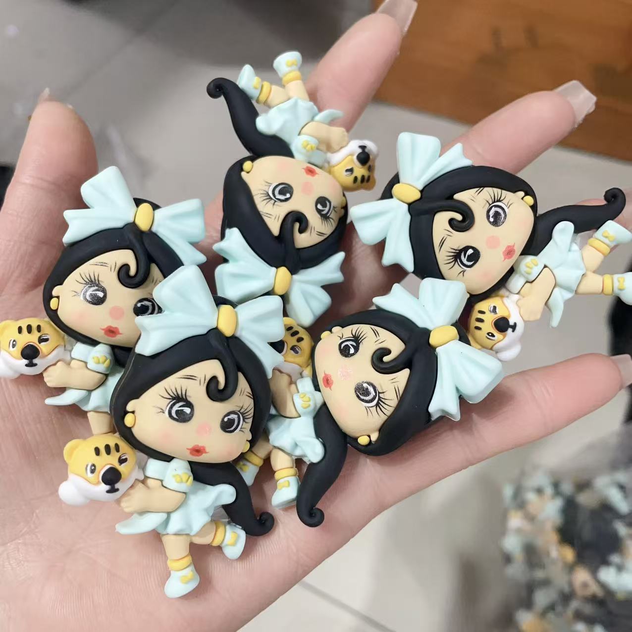 Wholesale Mixed batch live streaming hot selling soft rubber strawberry little girl DIY bead OLY Exclusive