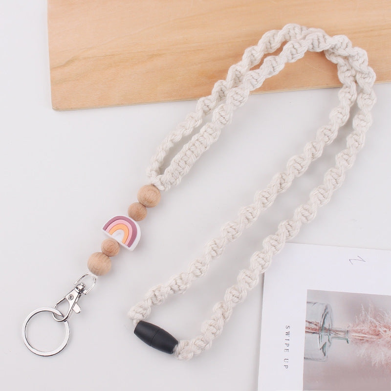 Wholesale New handmade woven necklace keychain