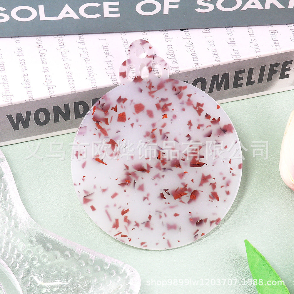 Wholesale 10pcs/ pack Acrylic Christmas Ornaments Decoration DIY Craft Christmas Tree Ornaments Patches