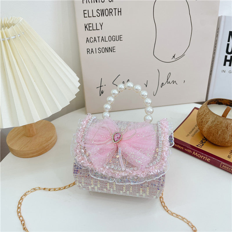 Wholesale PVC Children Pearl Portable Fragrance Coin Purse